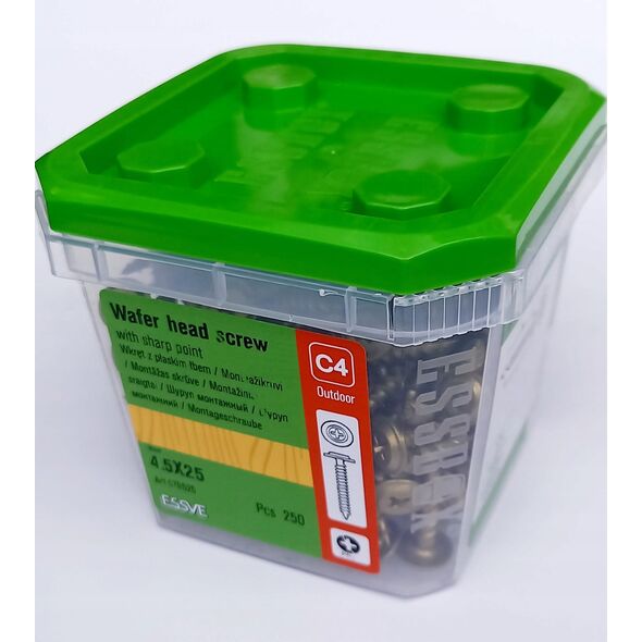 ΒΙΔΑ ΜΕ ΕΠΙΠΕΔΗ ΚΕΦΑΛΗ 4.5X25 CS (250)