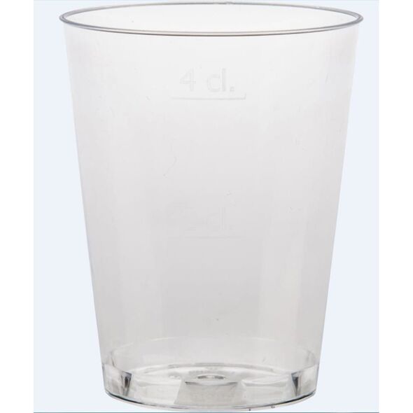 Πλαστικό ποτήρι Duni 4 cl διαφανές - (50 τεμ.)