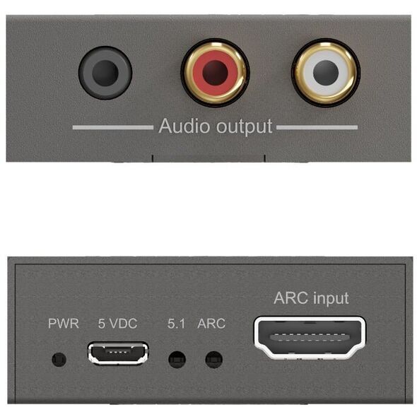 Marmitek Connect ARC13, 5 V, 55 mm, 70 mm, 20 mm, 80 g, HDMI, RCA, USB Type-A to Micro-USB Type-B