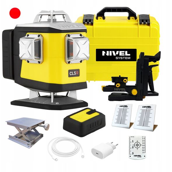 NIVEL SYSTEM CROSS LASER CL5R red beam