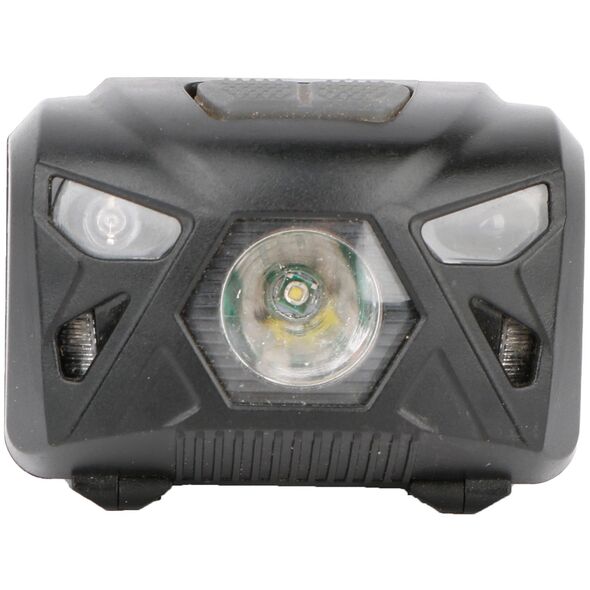 Επαναφορτιζόμενος φακός κεφαλής ENTAC, IP54, 5W, 150 lm, επαναφορτιζόμενος μέσω USB, μαύρος