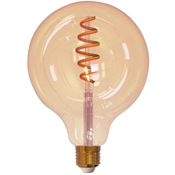 Λάμπα Airam SmartHome Globe 125, E27, κεχριμπαρένιο, 350lm, 1800-3000K, WiFi