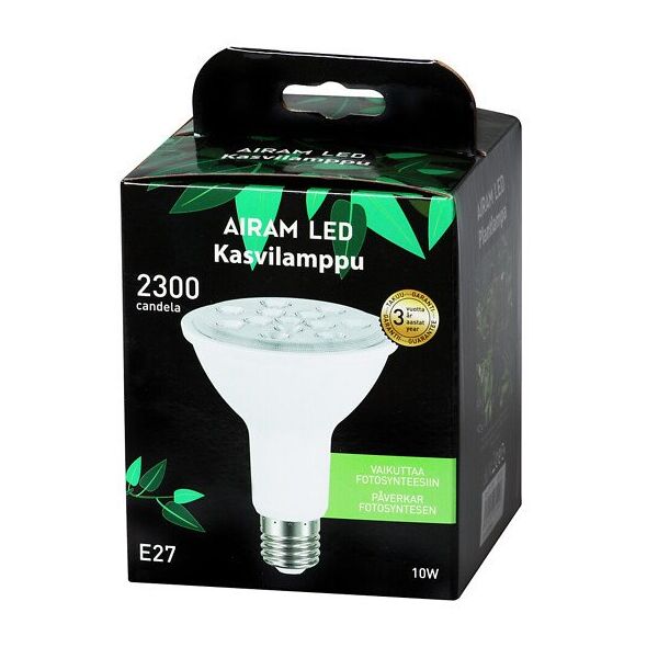 Airam Fiora plant lamp, E27, 3500 K, 800 lm