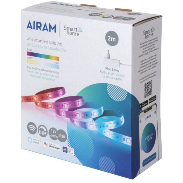 Λωρίδα LED Airam SmartHome Strip 2 μ, 12 V, RGBW, WiFi