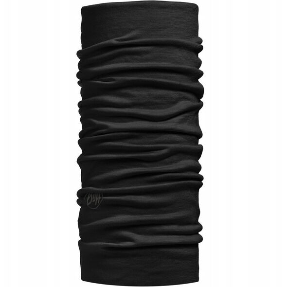 Ελαφρύς σωλήνας κασκόλ Merino Junior της Buff, μαύρο