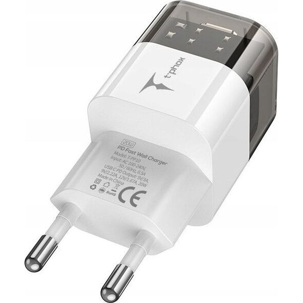Ładowarka T-Phox ŁAD SIEC T-PHOX X-POWER T-PP10 20W USB-C BLACK