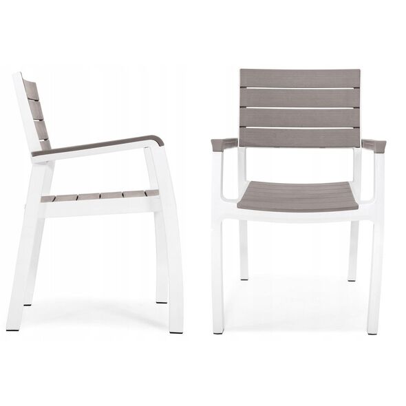 Πολυθρόνα Harmony Armchair λευκό/μπεζ καφέ 7290106926431