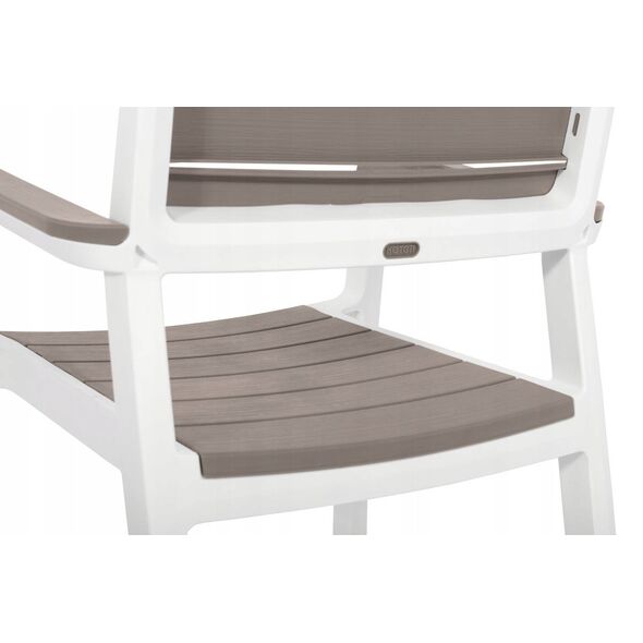 Πολυθρόνα Harmony Armchair λευκό/μπεζ καφέ 7290106926431