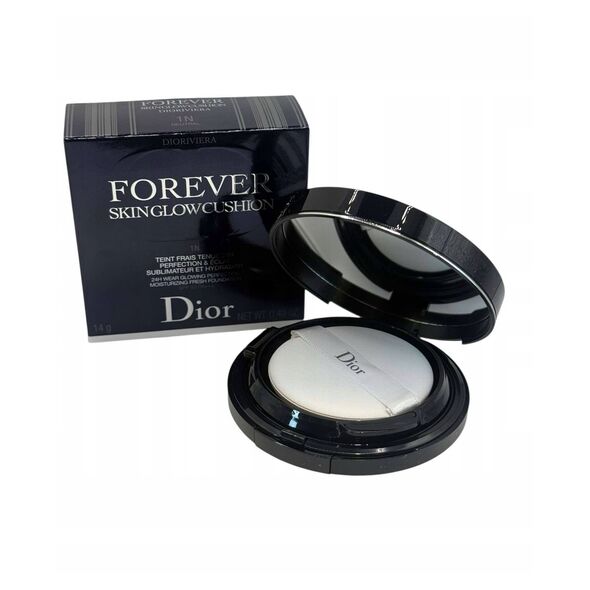 Christian Dior, Forever Skin Glow Cushion Diorivira, Μακράς Διάρκειας, Συμπαγές Ίδρυμα, 1N, Ουδέτερο, 14 g Για Γυναίκες