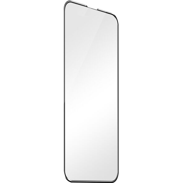 Wave Full Cover Tempered Glass, iPhone 15, Μαύρο Πλαίσιο