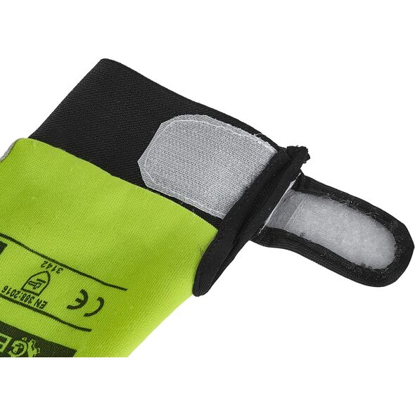 Rękawice robocze monterskie skórzane żółte Kozia skóra - rzep  r.9 (12/48)
