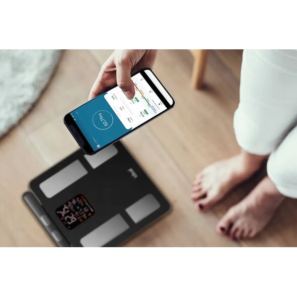 WAGA ŁAZIENKOWA BLUETOOTH ANALITYCZNA INTELIGENTNA Apple Health Google Fit