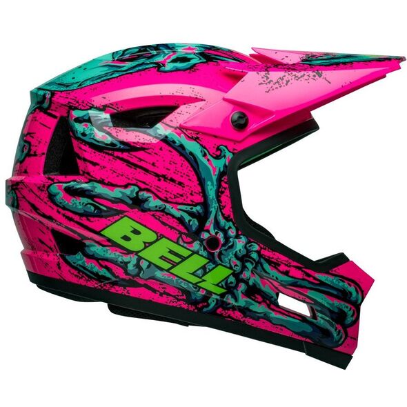 Κράνος full face BELL SANCTION 2 DLX MIPS bonehead gloss ροζ τιρκουάζ μέγεθος XL (59-61 cm) (ΝΕΟ) (ΠΕΡΙΟΡΙΣΜΕΝΗ ΕΚΔΟΣΗ)