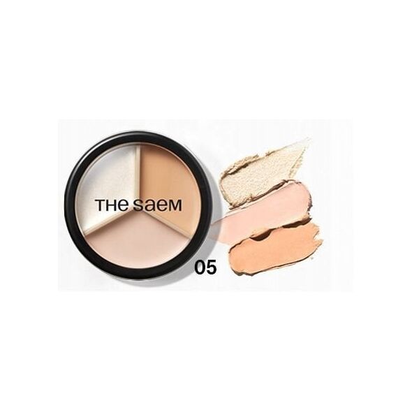 theSaem Κάλυψη Τελειότητας Κονσίλερ Προσώπου Triple Pot 05 Dark Up Beige