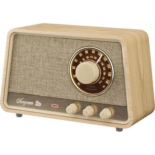 Sangean WR-101 επιτραπέζιο ραδιόφωνο, Bluetooth, ανοιχτό δρυς