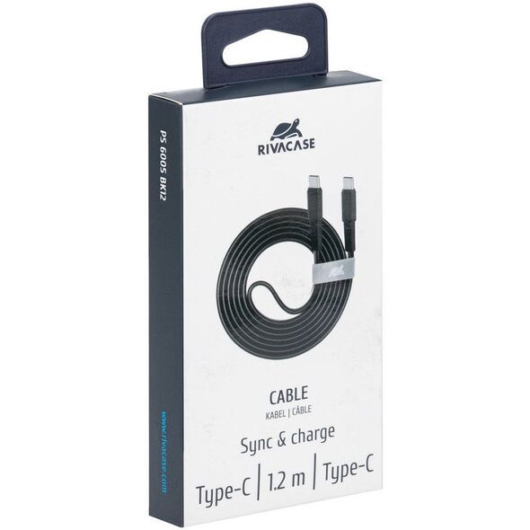 ΚΑΛΩΔΙΟ USB-C ΣΕ USB-C 1.2M/ΜΑΥΡΟ PS6005 BK12 RIVACASE
