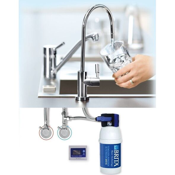 Brita On Line Active Plus stojąca chrom (ONLINEACTIVEPLUSSET)