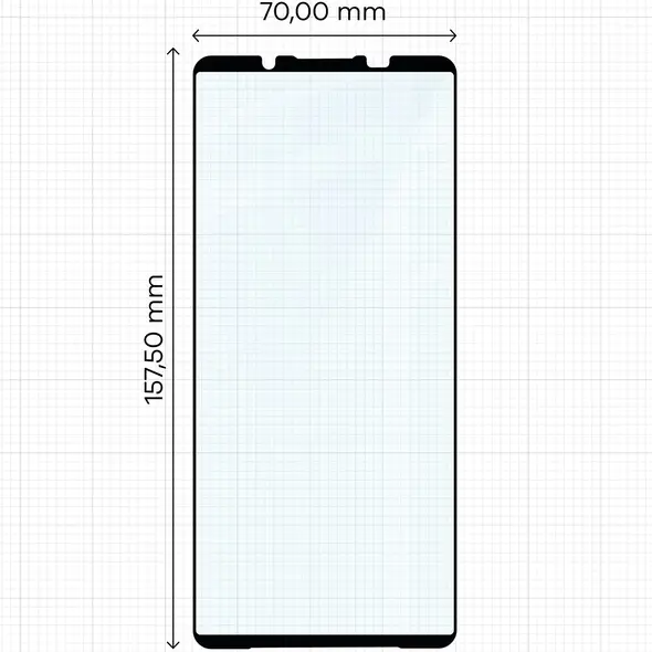 Szkło hartowane Bizon Glass Edge 2 do Xperia 1 VII czarna ramka