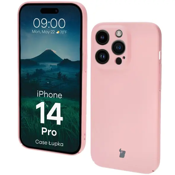 Etui Bizon Case Łupka do Apple iPhone 14 Pro różowe