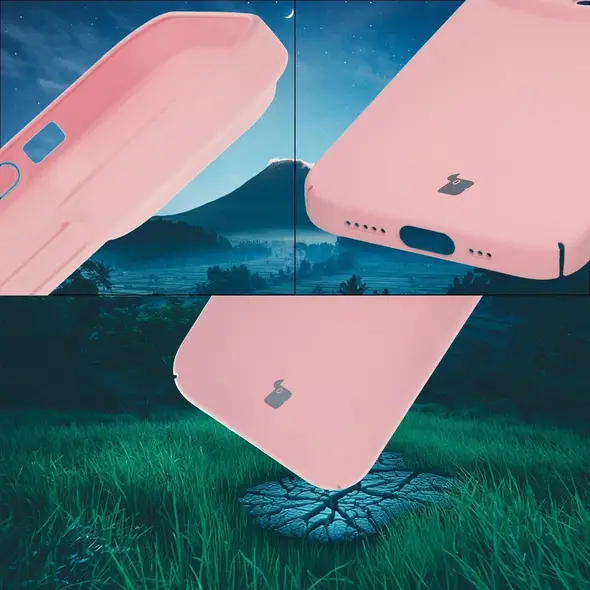 Etui Bizon Case Łupka do Apple iPhone 14 Pro różowe