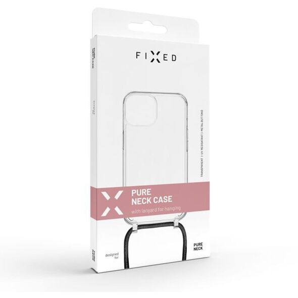 Καθαρή Θήκη Λαιμού FIXED για Samsung Galaxy S23 (μαύρο-διαφανές)