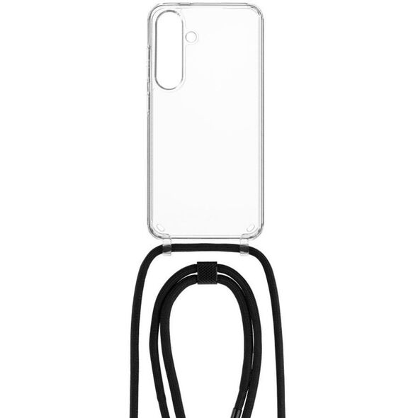 Θήκη FIXED Pure Neck με μαύρο λουράκι για Samsung Galaxy S24