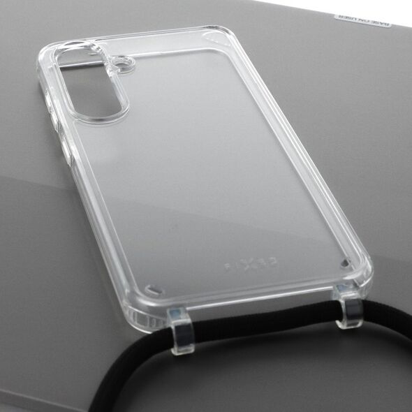 Θήκη FIXED Pure Neck με μαύρο λουράκι για Samsung Galaxy S24