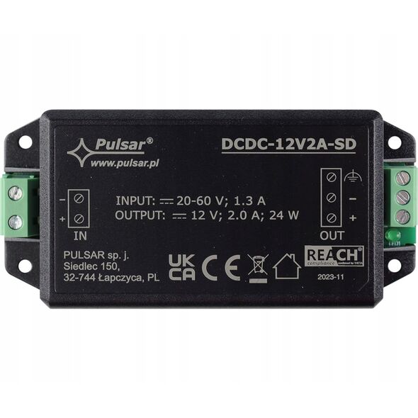 Μετατροπέας Τροφοδοσίας DCDC-12V2A-SD Pulsar