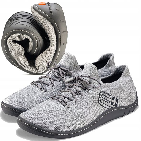 Γυναικεία παπούτσια BAREFOOT MERINO SH5010W ανοιχτό γκρι/γραφίτης 37