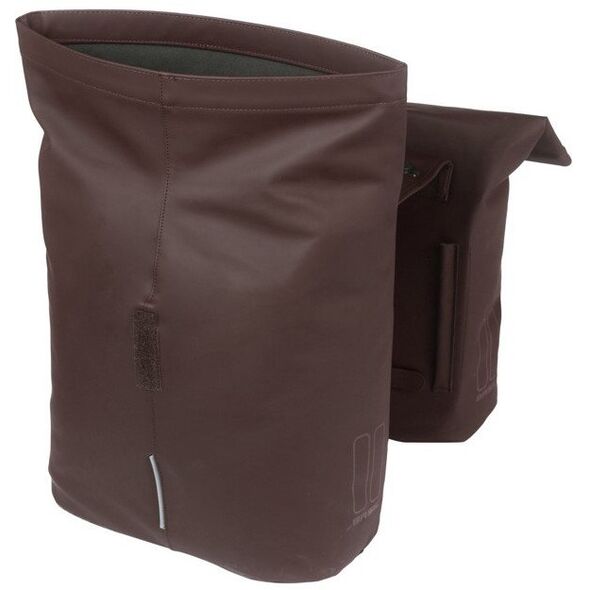 Διπλή τσάντα πόλης BASIL CITY DOUBLE PANNIER BAG MIK 28-32L, MIK System (έτοιμο για χρήση), roasted brown (NEW 2025)