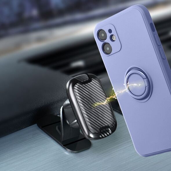 Θήκη SILICONE RING για IPHONE 16e (SE 4 2025) μωβ