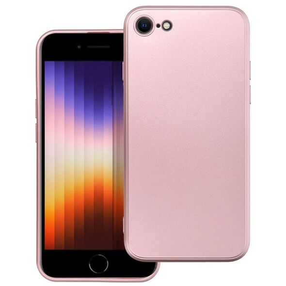 Θήκη METALLIC για IPHONE 16e (SE 4 2025) ροζ