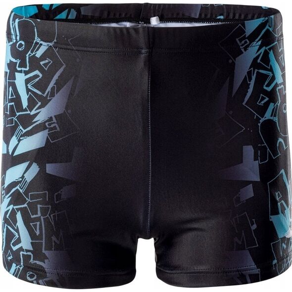 AquaWave KĄPIELÓWKI ATOS JR BLACK SCUBA BLUE LOGO PRINT 152