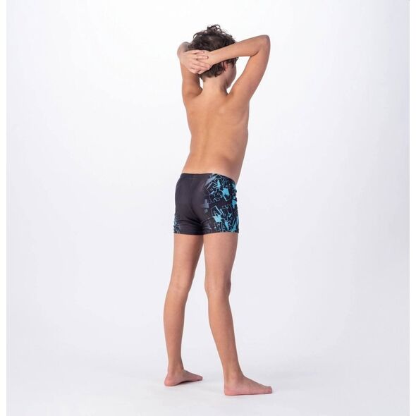 AquaWave KĄPIELÓWKI ATOS JR BLACK SCUBA BLUE LOGO PRINT 152