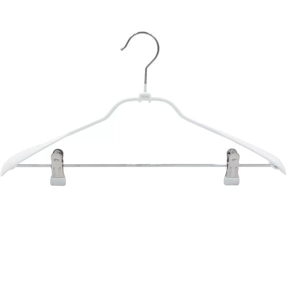 SAUBER Drebju pakaramais metala ar klipsiem un PVC parklajumu balts 4744561014309