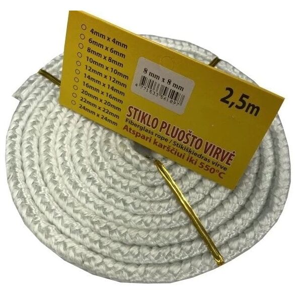 ΣΧΟΙΝΙ FIBERGLASS 8MM 2,5M