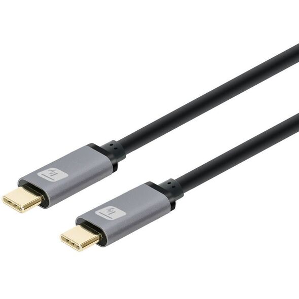 TECHLY Καλώδιο USB3.2 Gen.2 Βύσμα Τύπου-C - Βύσμα USB Τύπου-C Μαύρο 1μ