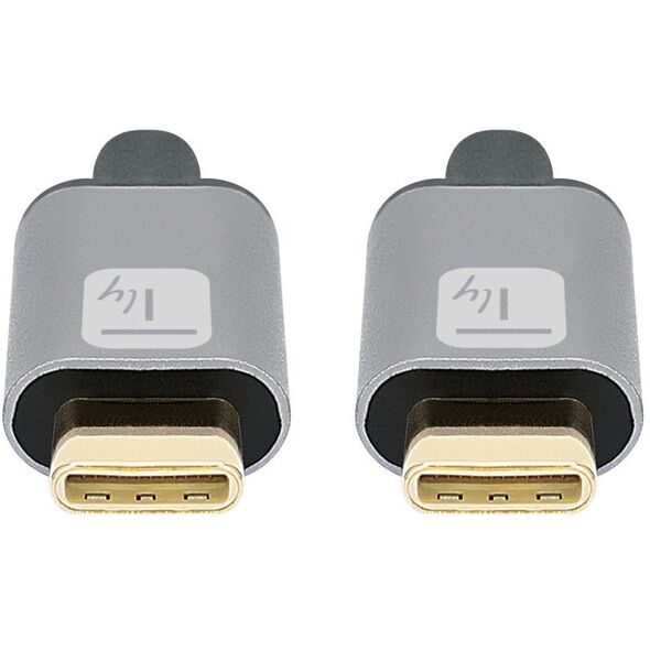 TECHLY Καλώδιο USB3.2 Gen.2 Βύσμα Τύπου-C - Βύσμα USB Τύπου-C Μαύρο 1μ