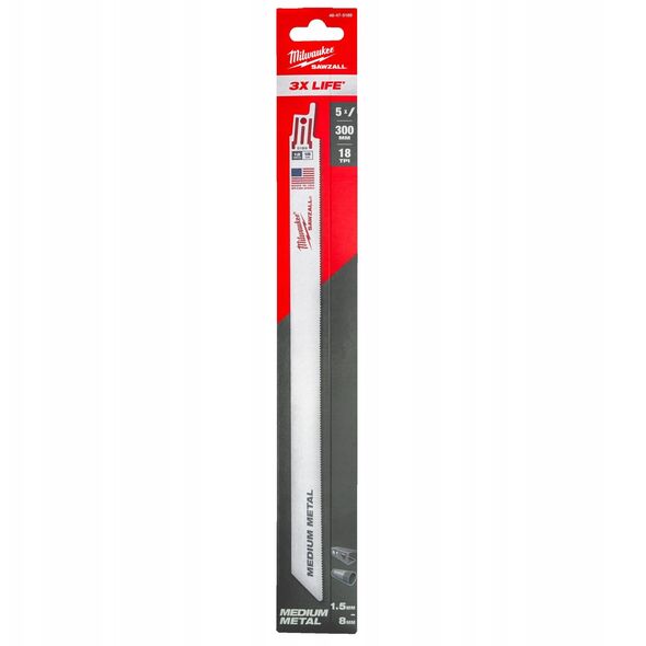 MILWAUKEE ΛΕΠΙΔΑ ΠΡΙΟΝΙΟΥ ΣΕΤ BIMETAL 300mm/18T/5τεμ. ###