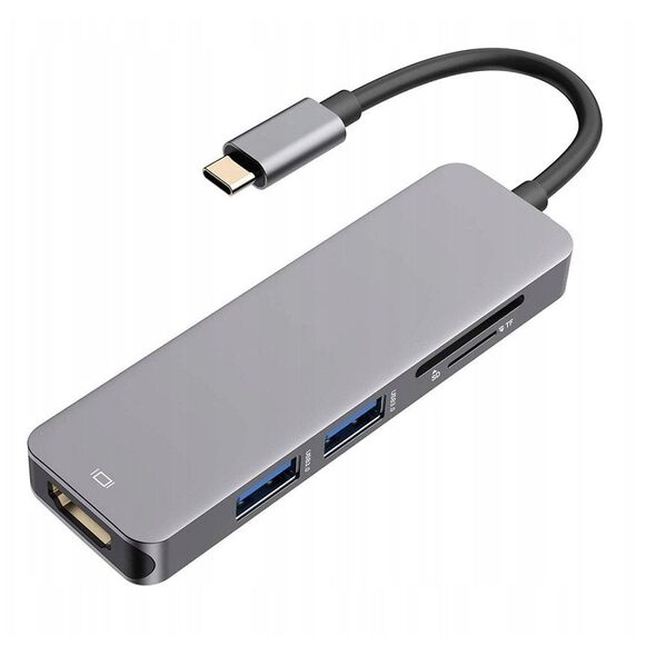 Satechi USB-C Hub - Starry Grey, 3 Ports, Card Readers