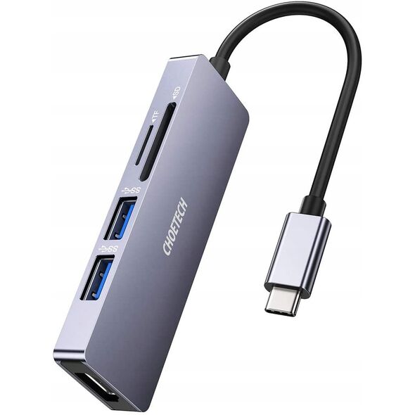 Satechi USB-C Hub - Starry Grey, 3 Ports, Card Readers