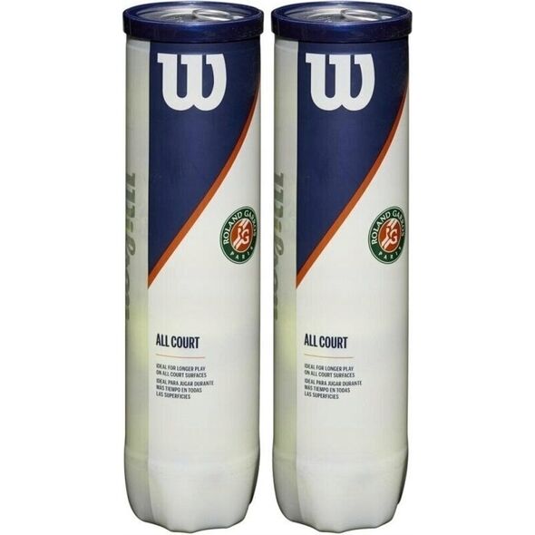 Μπάλα τένις Wilson Roland Garros All Court, διπλή συσκευασία