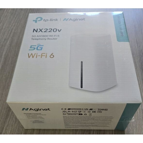 TP-Link Aginet NX220v 5G Μόντεμ και Σημείο Πρόσβασης AX1800 WiFi6