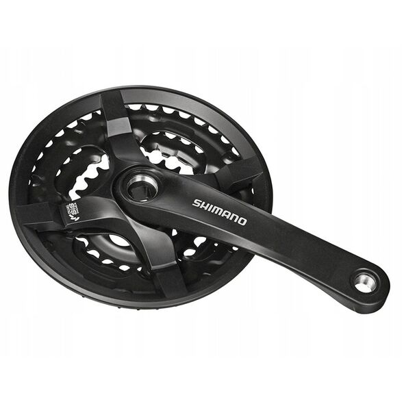 Shimano FC-TY501 δισκοβραχίονας, 170 mm 42/34/24T, 6-8v, με προστατευτικό αλυσίδας
