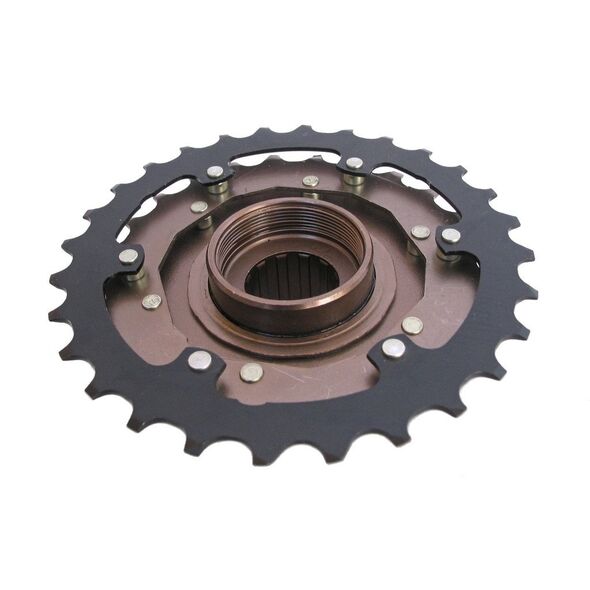 Shimano MF-TZ500 wheelset 14-34T