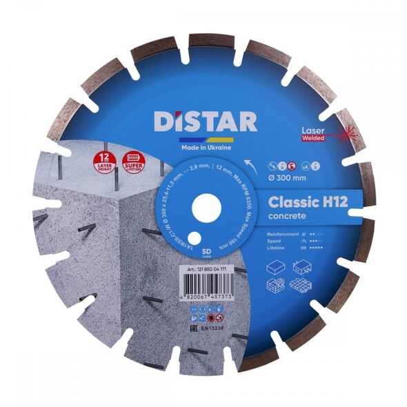 ΔΙΑΜΑΝΤΟΔΙΣΚΟΣ DISTAR CLASSIC H12 304 x 2.8/1.8 x 25.4mm