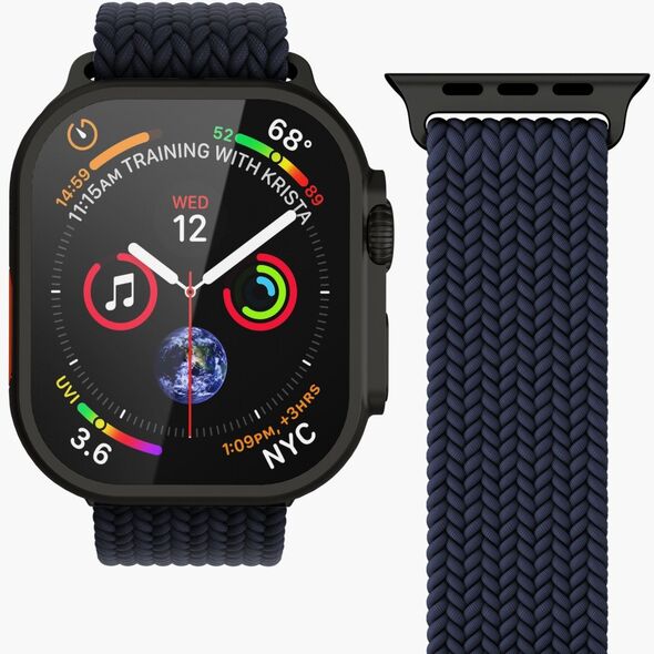 Πλεκτός Βρόχος 38 | 40 | 41mm Ένα Μέγεθος - Navy Black