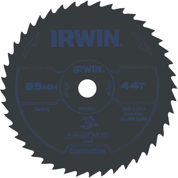ΚΥΚΛΙΚΟ ΠΡΙΟΝΙ IRWIN WIDI HSS ΓΙΑ ΞΥΛΟ/ΜΕΤΑΛΛΟ/PVC 85x10x44z