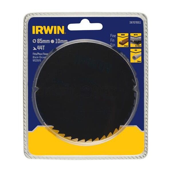 ΚΥΚΛΙΚΟ ΠΡΙΟΝΙ IRWIN WIDI HSS ΓΙΑ ΞΥΛΟ/ΜΕΤΑΛΛΟ/PVC 85x10x44z