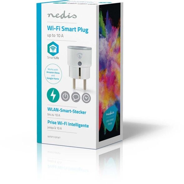 Nedis SmartLife WIFIP110FWT έξυπνη πρίζα, 10 A, 2500 W